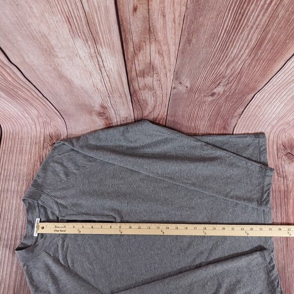 James Perse Mens Sz 2 Medium Regular Fit 1/2 Half Zip Baseball Pullover MFLI3079 - Picture 10 of 10